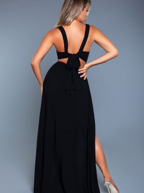 Black Twisted Beach Maxi Dress Cover-Up