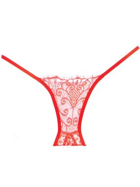 Red Lace Enchanted Bell Panty W/ Open Butt