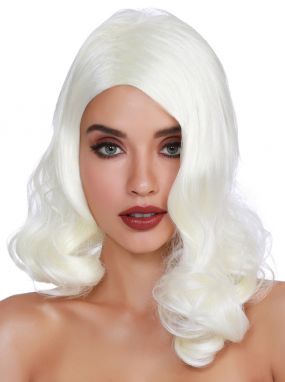 Platinum Blonde Hollywood Glamour Adjustable Wig