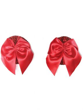 Red Bow Sequined Pasties
