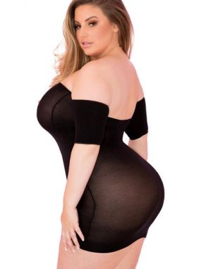 Plus Size Black All Night Wrong Dress