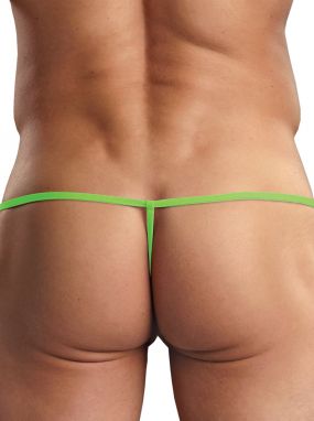 Lime Euro Male Spandex Men's Pouch G-String