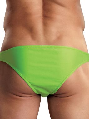 Lime Euro Male Spandex Men's Brazilian Pouch Bikini Brief