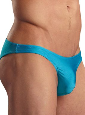 Turquoise Euro Male Spandex Men's Brazilian Pouch Bikini Brief