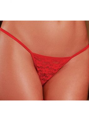 Red Lace G-String Panty