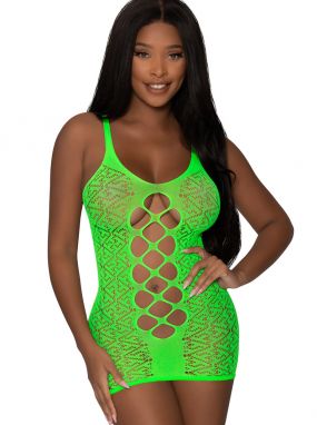 Lime Seamless Knit Exotic Metric Chemise