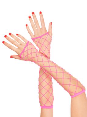 Fence Net Fingerless Gloves