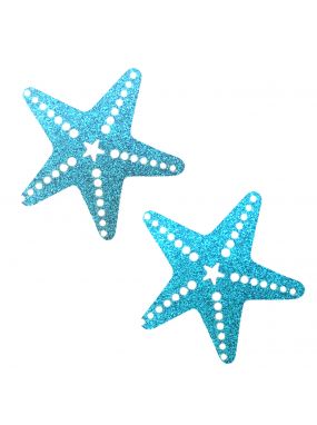 Bowie Blue Glitter Starfish Pasties