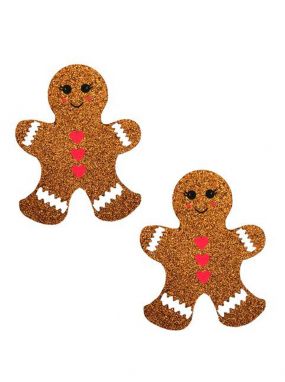 Gingerbread Man Glitter Pasties