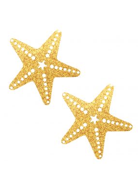 Gold Fairy Dust Glitter Starfish Pasties