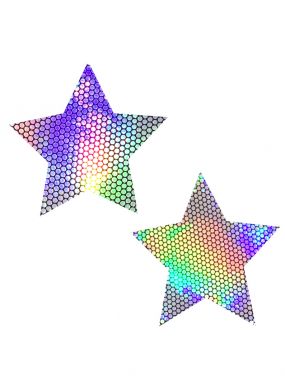 Liquid Party Holographic Star Pasties