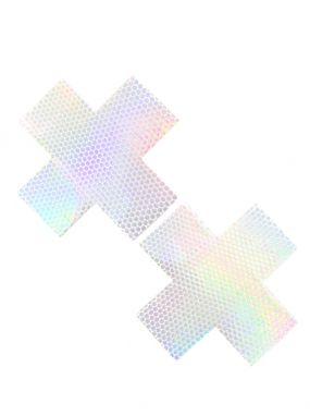 Liquid Party Pure White Holographic X Pasties