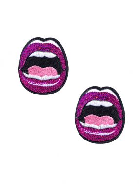 Sexy Mouth Sequin Pasties (With One Set Refill- 2 Wears)