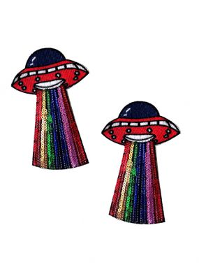 ET Phone Home Sequin UFO Pasties (With One Set Refill- 2 Wears)