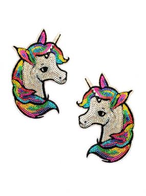 Sequin Unicorn Pasties (With One Set Refill- 2 Wears)