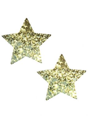 Sparkle Gold Glitter Star Pasties