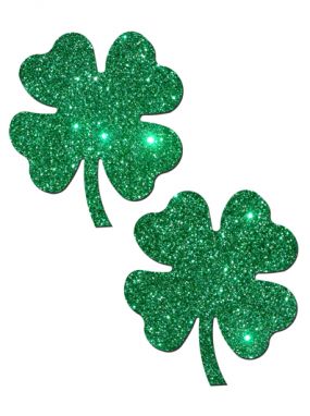 St. Patrick's Day Glitter Shamrock Pasties