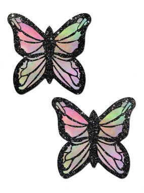 Rainbow Glitter Monarch Butterfly Pasties