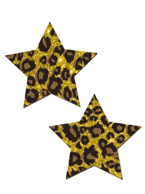 Cheetah Glitter Star Pasties