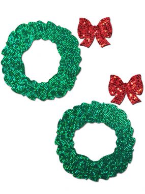 Christmas Wreath & Tiny Bow Pasties