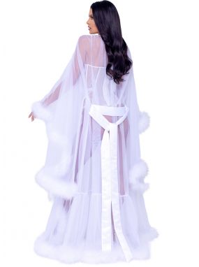 White Hollywood Glam Luxury Robe