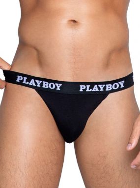 Black Soft Modal Playboy Men's Jockstrap