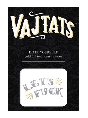Vajtats Let's Fuck 3-Pk Temporary Tattoo