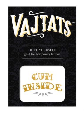 Vajtats Cum Inside 3-Pk Temporary Tattoo