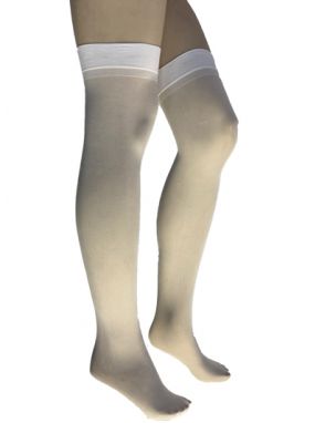 Plus Size White Sheer Thigh Highs