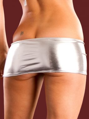 Silver Bullet Sliver Mini Skirt
