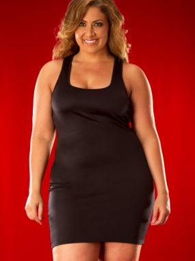 Plus Size Supportive Racer Dress