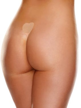 No Strings Attached Self-Adhesive Nude Thong- 3 Piece