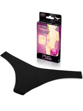 Invisible Black Thong-No More Panty Lines